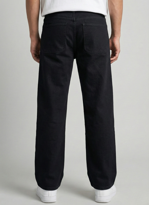 Front Pocket 6-Pocket Baggy Denim Cargo